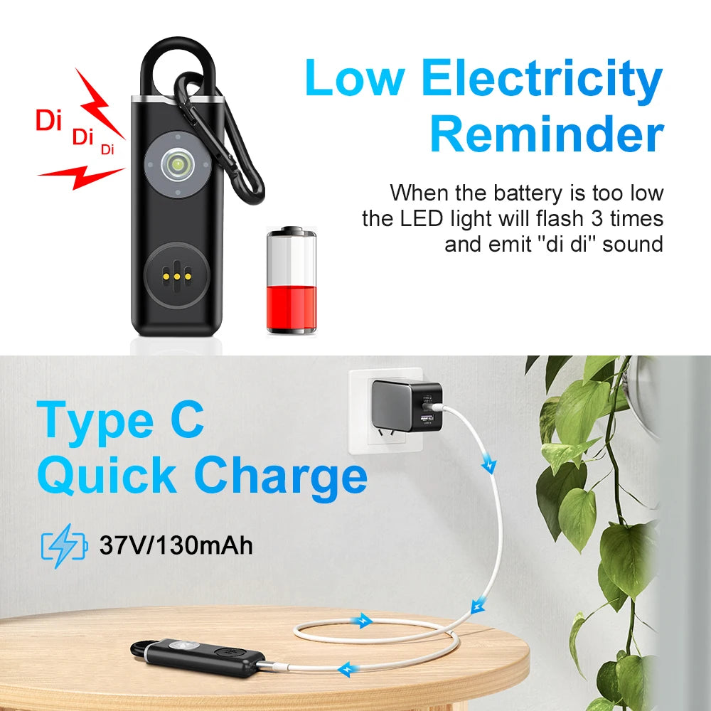 SirenShield Keychain Personal Safety Alarm